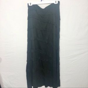 INC Black Maxi Skirt  STREtchy.  Size Large